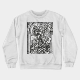 St Michael slays the dragon Crewneck Sweatshirt